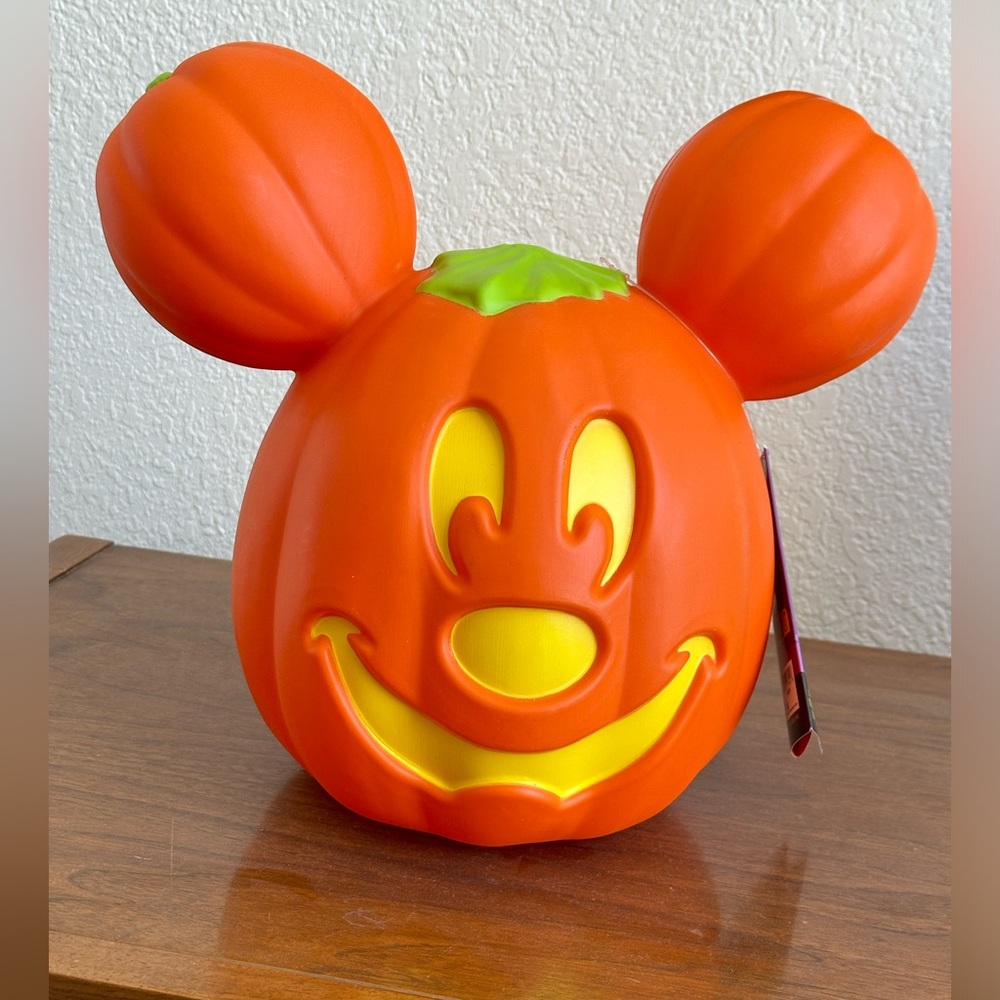 2024 Disney’s Mickey Mouse Light-Up Halloween Jack-o-Lantern